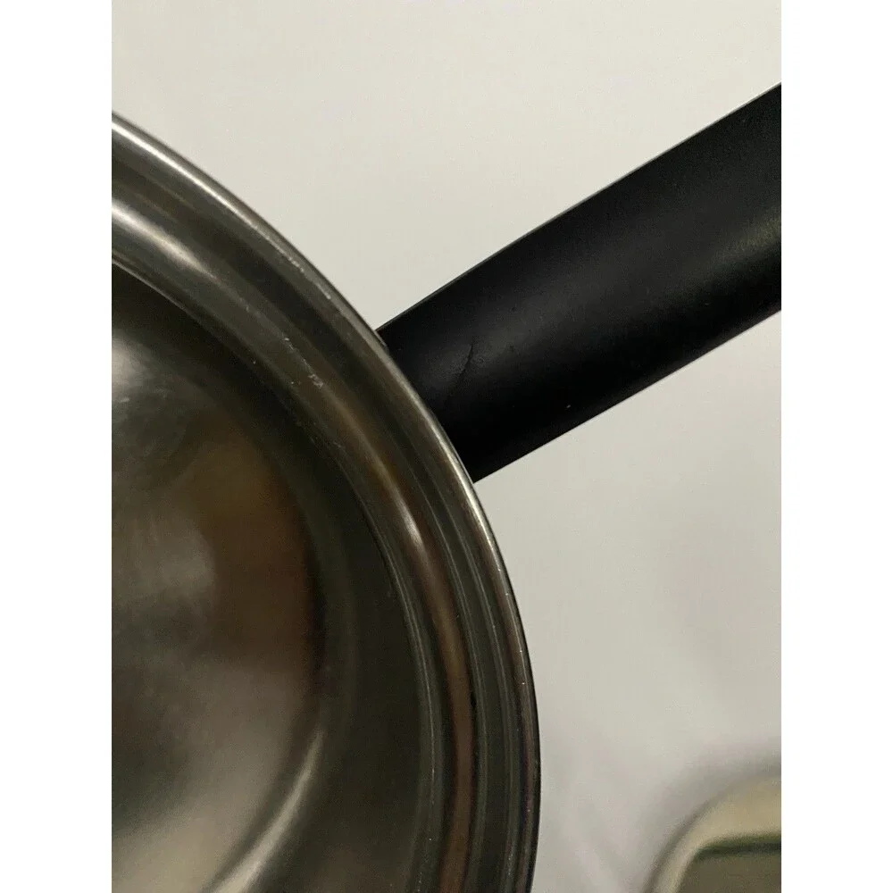 Amway Queen .75 Quart Sauce Pan & Lid Multi Ply 18/8 Stainless Cookware USA